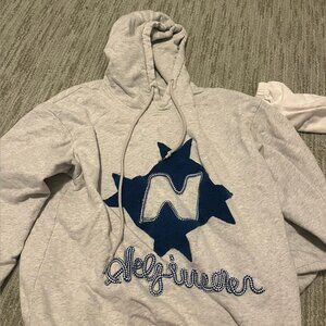 Aelfric Eden Gray Hoodie Blue Stars S